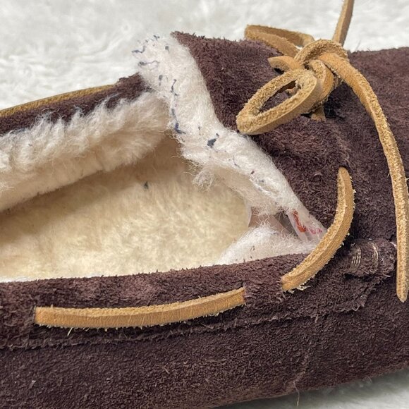 UGG #1003390 Men's Brown Olsen Fur Slippers Slip On Sheepskin Shoes Size 11 - Picture 13 of 16